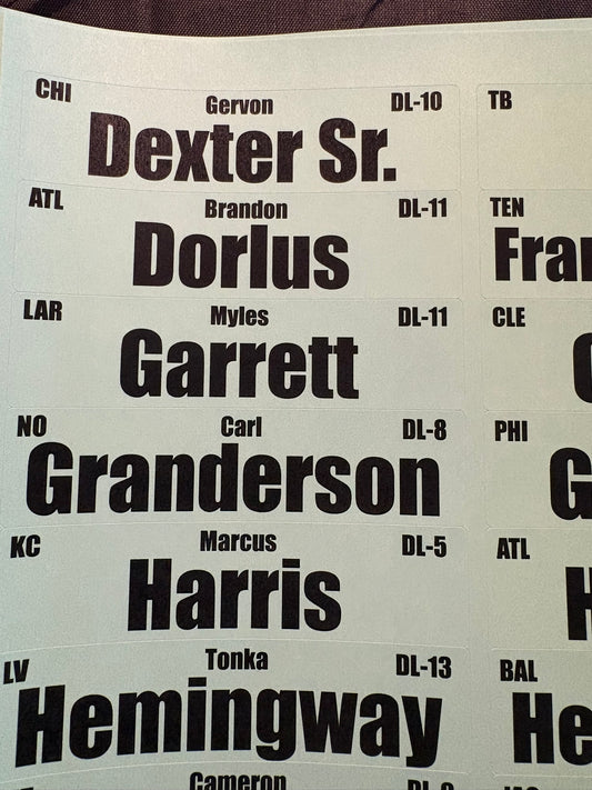 2026 Fantasy Football IDP Labels