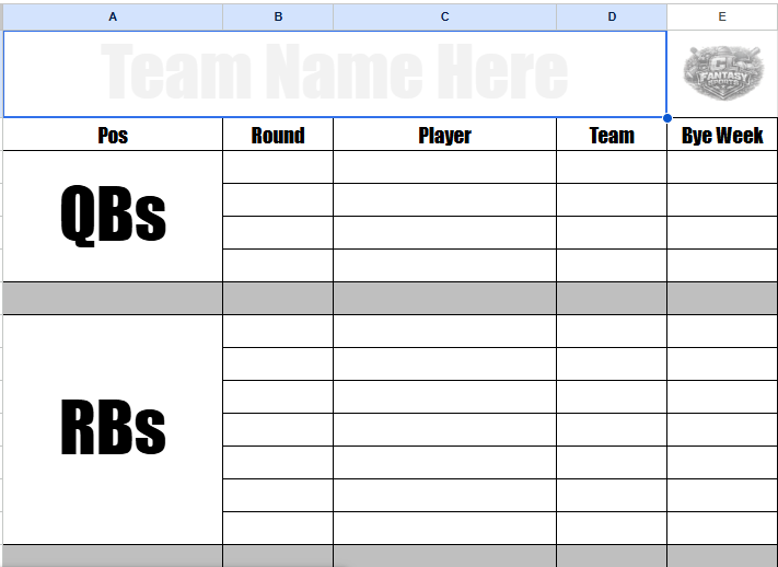 Premier Draft/Auction Kit for 8/10/12/14 Teams