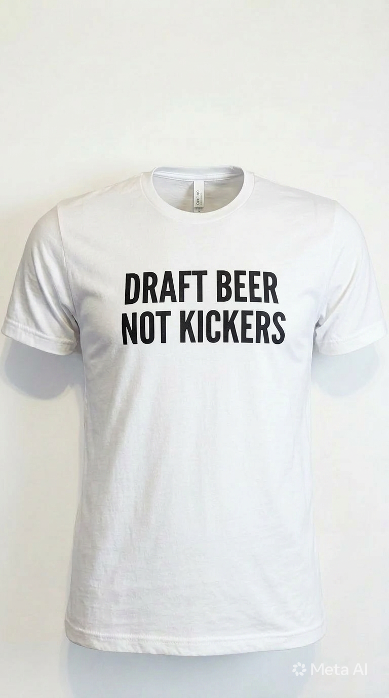 Draft Beer Not Kickers Tee