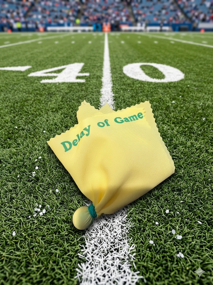 (4) Draft Party Penalty Flags and Gold Whistle