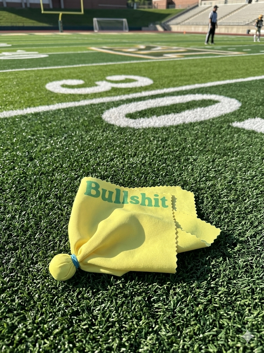 (4) Draft Party Penalty Flags and Gold Whistle